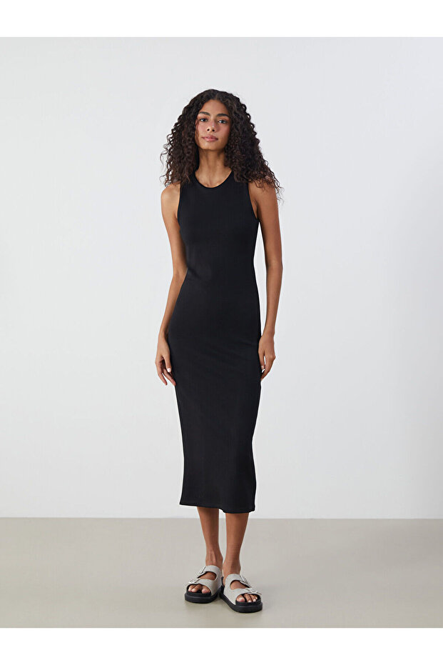Crew Neck Bodycon Dress