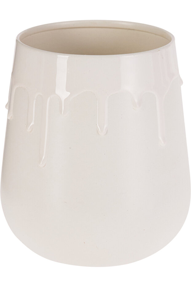 Ceramic vase, white - 3