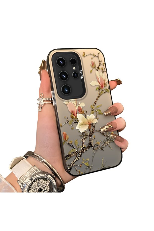 Samsung Galaxy S23 Ultra Compatible Stunning Fun Patterned Case Hard Silicone Anti-Scratch Durable