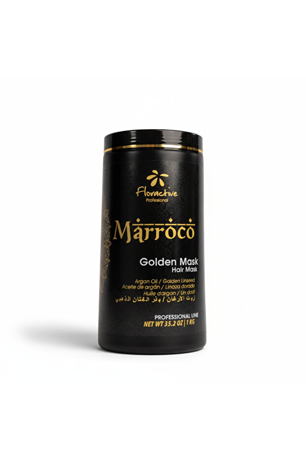 MARROCO Golden Plus Mask 1Kg – Deep Hydration and Frizz Control Treatment