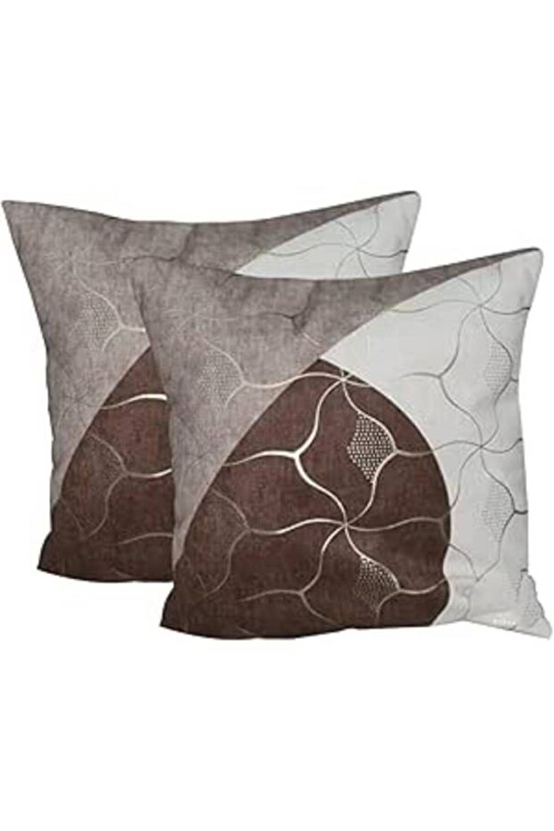 Brown Stylish Cushion Covers (5 PCs) – Elegant Home Decor Premium Quality