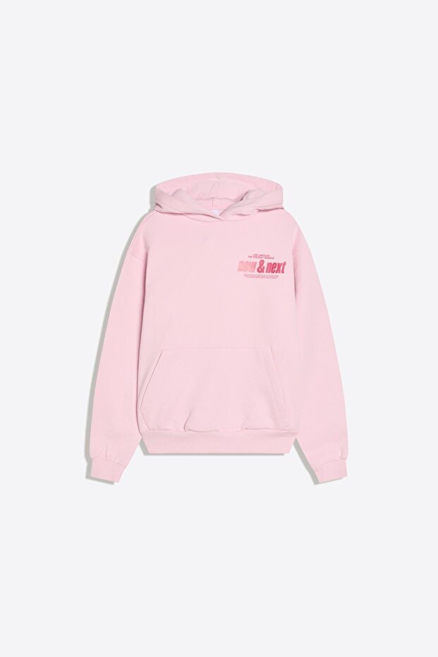 Baskılı kapüşonlu sweatshirt - 5