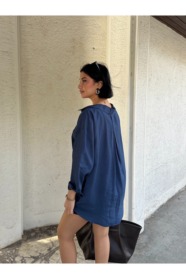 Modal Salaş Oversize Gömlek - 3