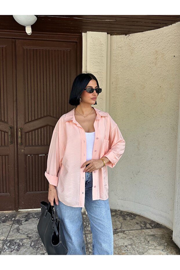 Modal Salaş Oversize Gömlek - 1