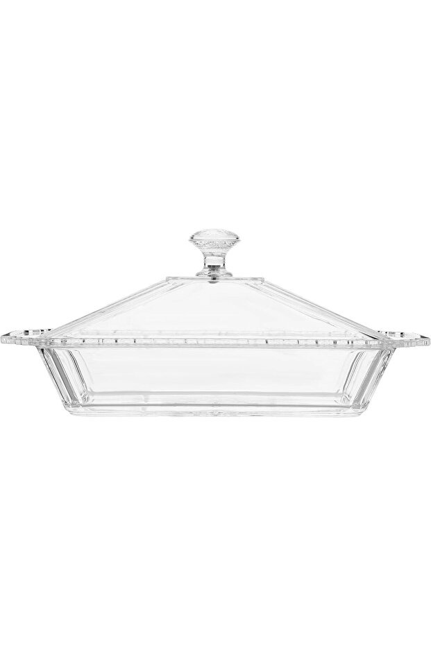 Rectangular Serving Tray with Transparent Lid - 2