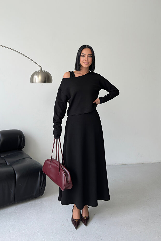 Tasarım Modal 2 Parçalı Elbise - 3