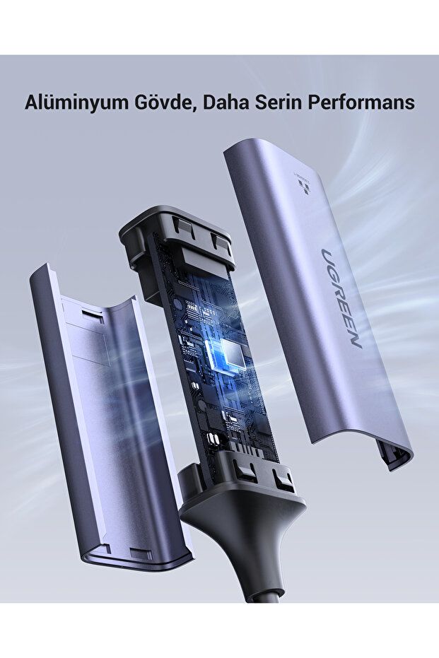 USB Type-C to Ethernet RJ45 Dnüştürücü Adaptör, 50737 - 3