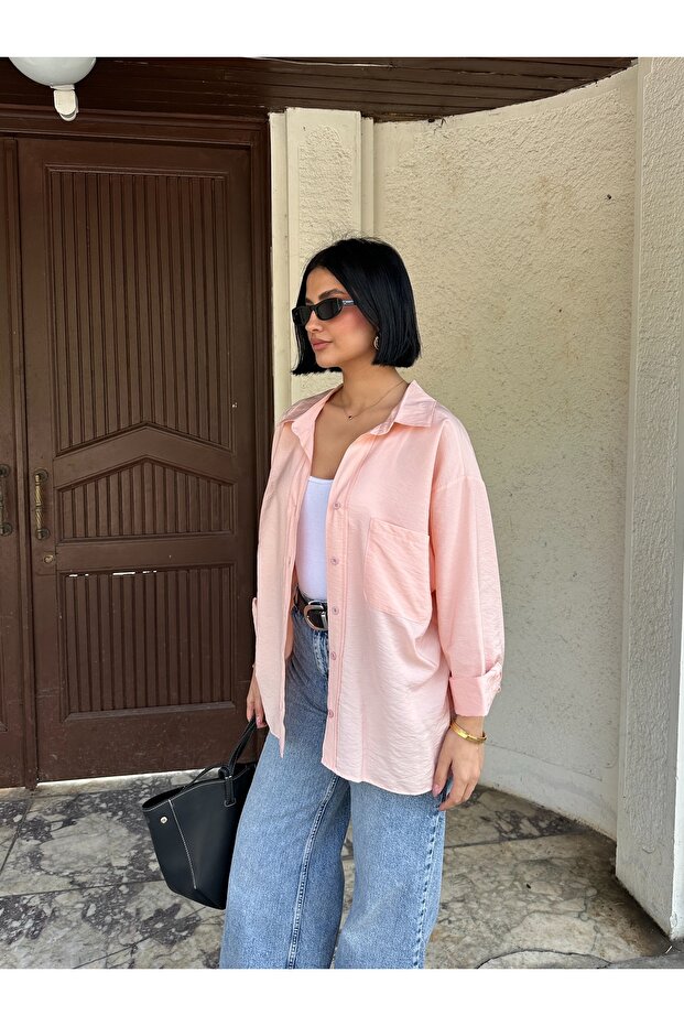 Modal Salaş Oversize Gömlek - 5