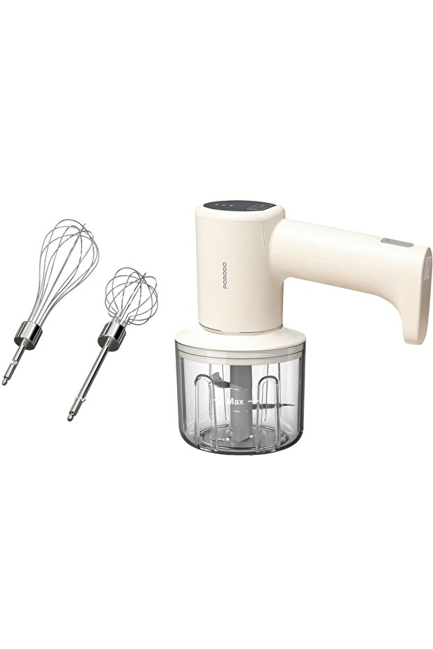 Lifestyle 2-in-1 Multi-Function Rechargeable Hand Blender with Chopper and Whisker Combo