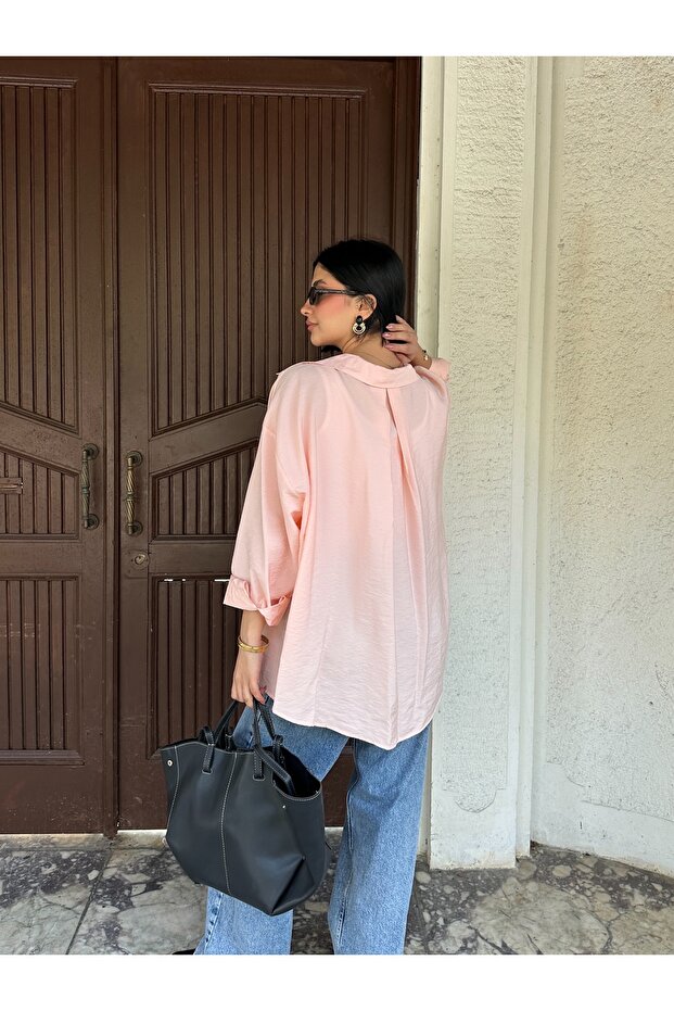 Modal Salaş Oversize Gömlek - 4