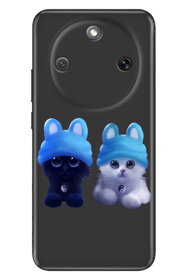 Honor Magic 8 Lite 6.79" Case Colorful Silicone Printed Tpu Sweet Kitten