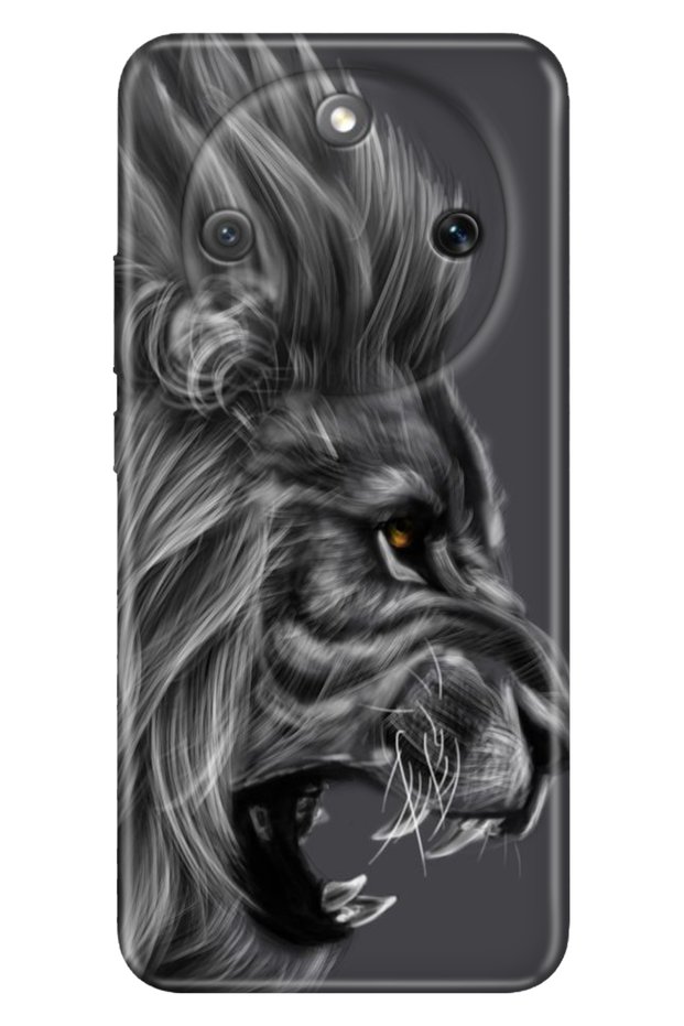 Honor Magic 8 Lite 6.79" Case Colorful Silicone Printed Tpu Black Lion
