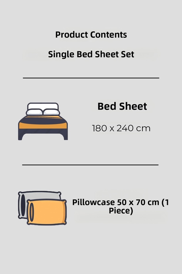 طقم مفرش سرير مفرد - 3