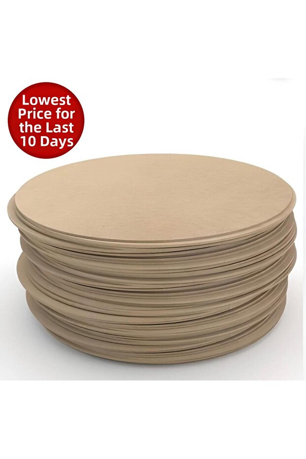 Laser Cut 30 cm 6 Pieces Natural Wood Supla Board Raw, White and Wooden Mdf Wood