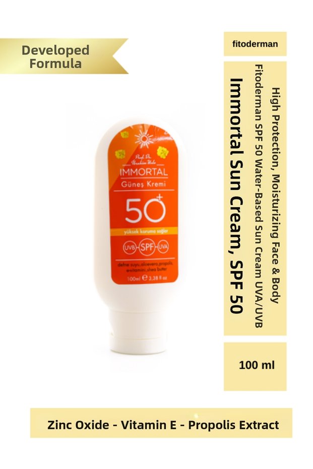 Immortal Spf 50 Sunscreen – Moisturizing, Anti-Blemish Face Sunscreen 100 ml