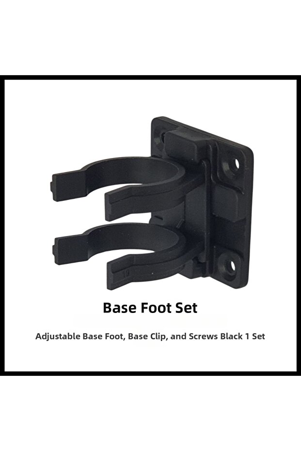 طقم أرجل للطاولة، 10 سم، أسود - 5