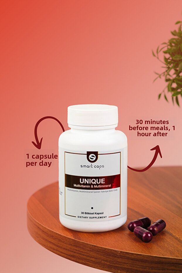 فيتامينات متعددة فريدة من نوعها/معادن متعددة 30 كبسولة - 2