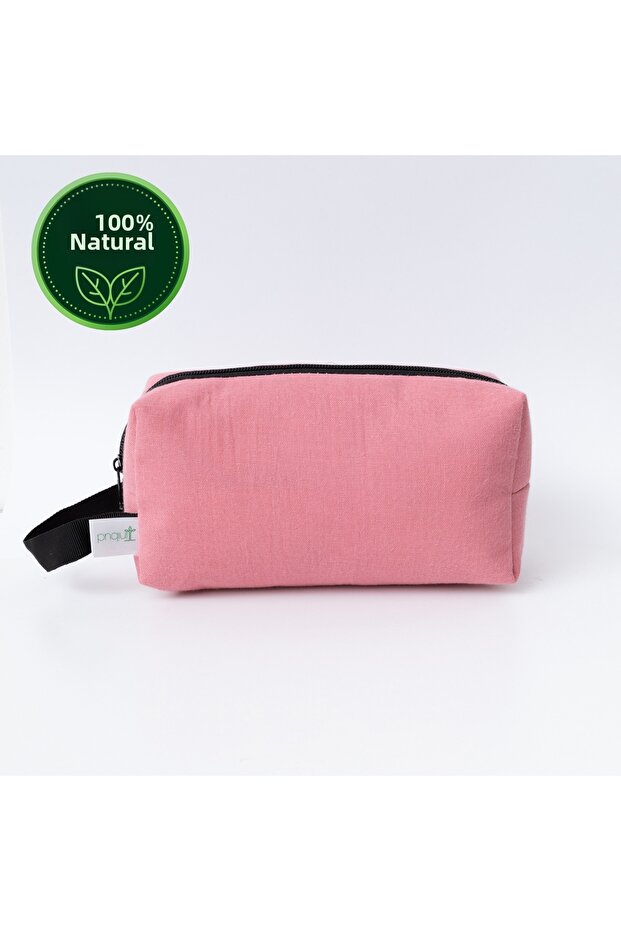 100% Muslin Cotton Mother Baby Makeup & Hand Bag | Natural and Multi-Purpose