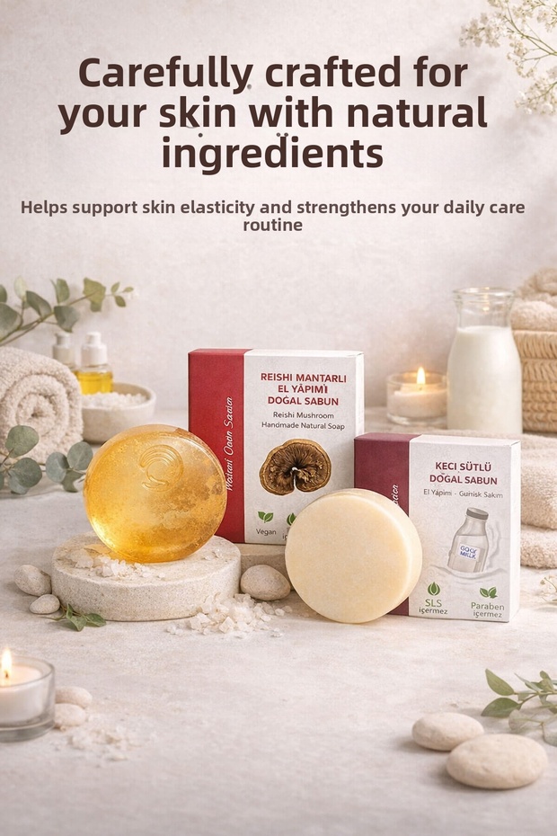 Renewing and Plumping Natural Care Soap Set of 3 for Mature Skin