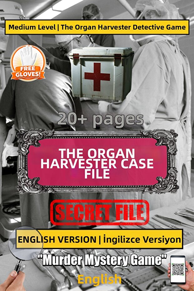 The Organ Harvester Case File Detective Game | Murder Mystery | English Detective Game
