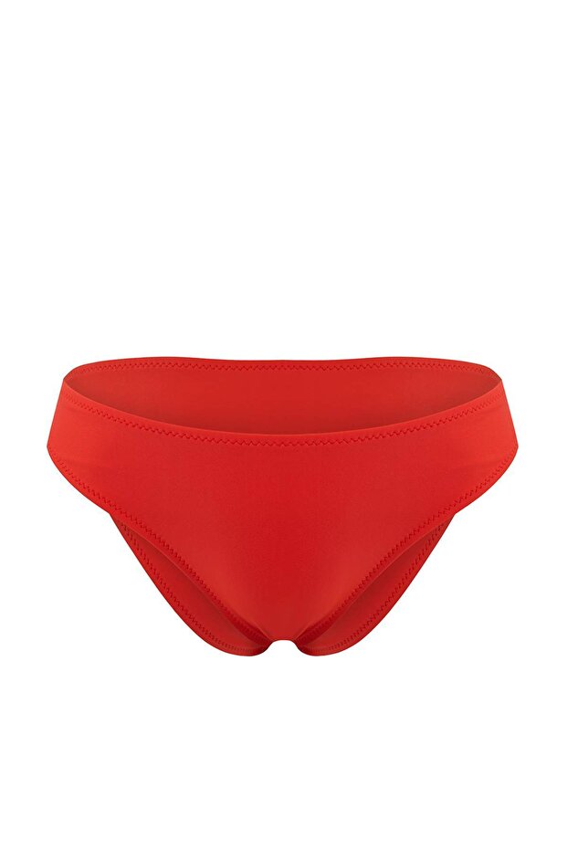 Kırmızı Normal Bel Brazilian Basic Bikini Altı TBESS26BA00006 - 3