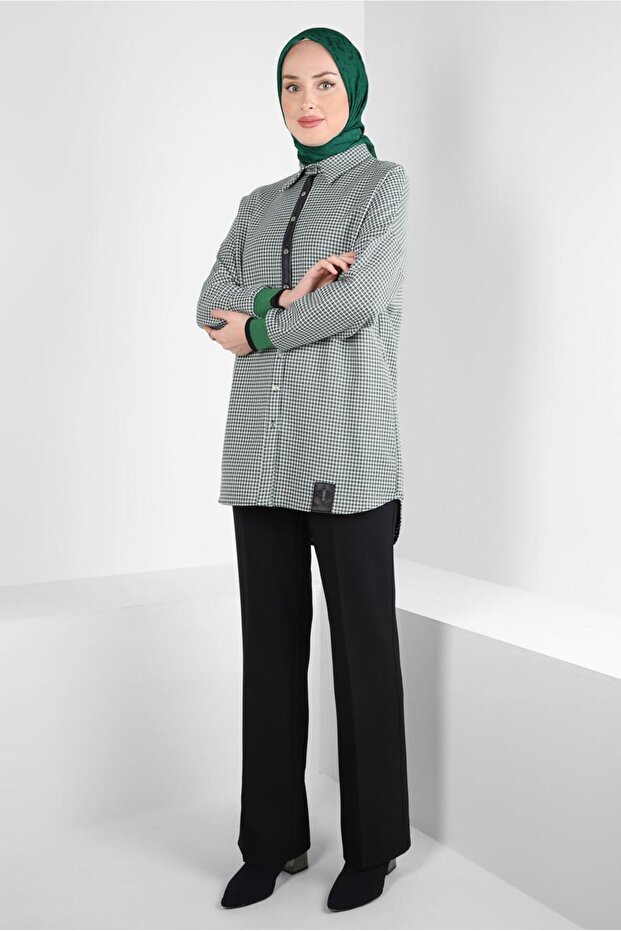 SCRATCH PATTERNED SHIRT TUNIC 44325 - 2