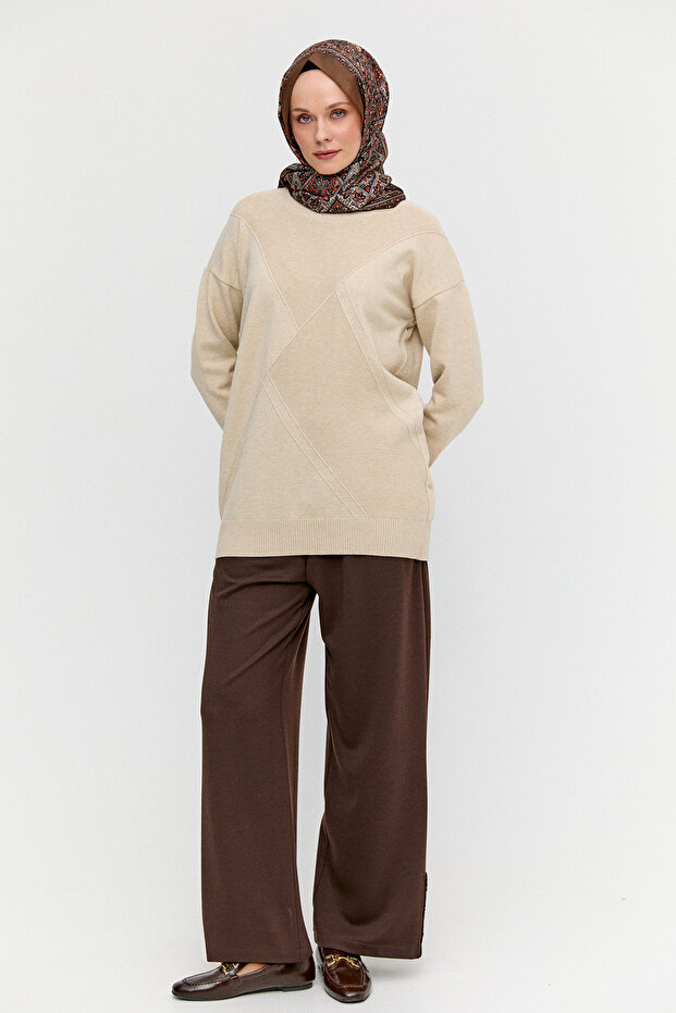 Parçalı Triko Tunik - 4