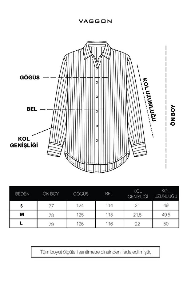 Siyah Çizgili Oversize Gömlek - 6