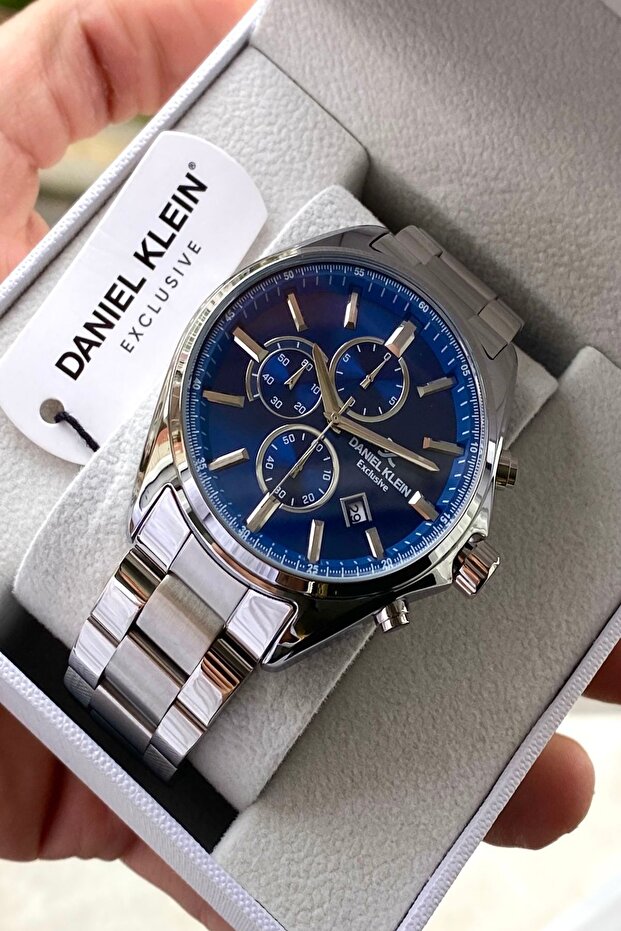 Men's Stainless Steel Watch with Bracelet, 3ATM Waterproof