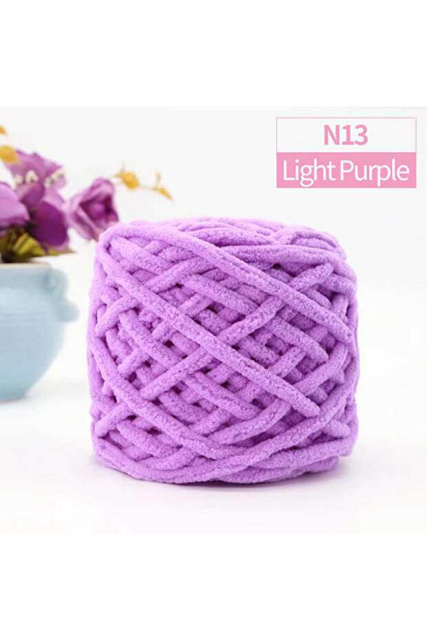 N13-1PCS Chunky Blanket Knitting Yarn, Luxury Thick Polyester Jumbo Weaving Crochet Craft Yarns