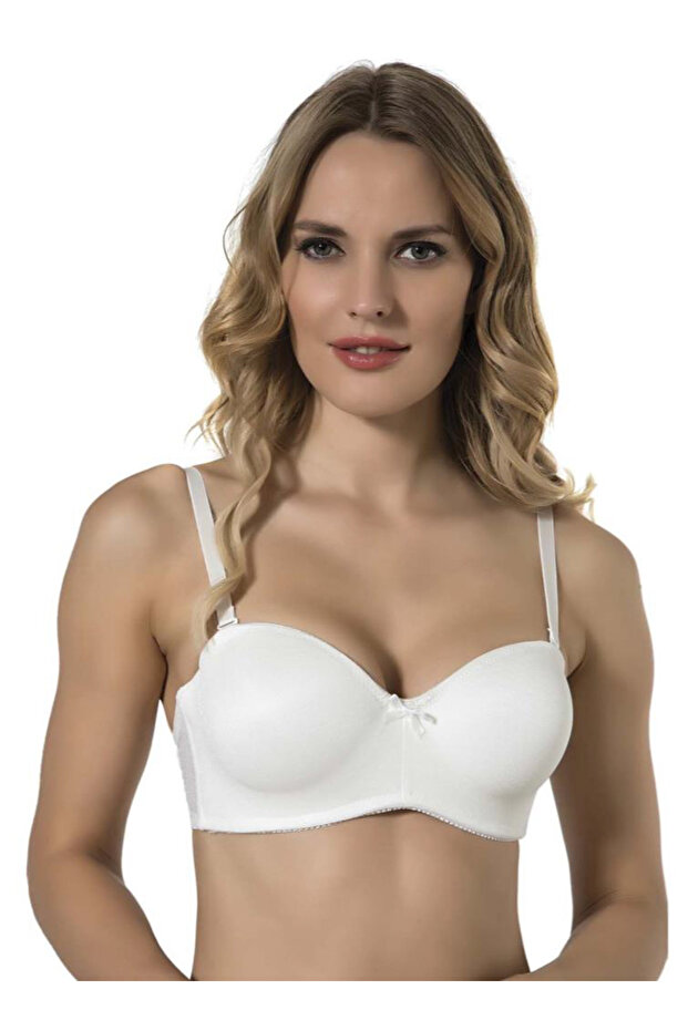 Straples Mesh Fabric Bra