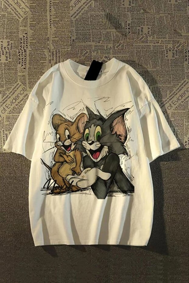 The Best Friends Tom & Jerry White T-shirt