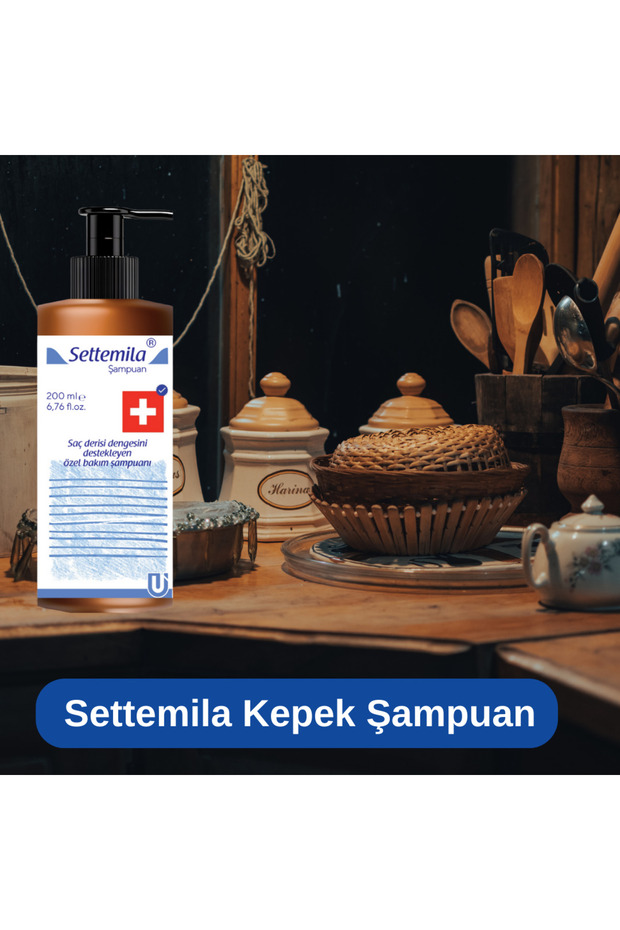 Settemila Hair Care Shampoo 200 ml - Herbal Ingredient, Anti-Dandruff, Moisture Balancing