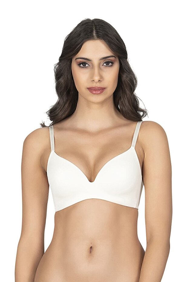 Belvü Women's Ecru Non-Supported Bra Without Underwire 1144