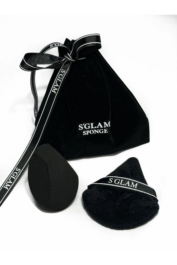 S'GLAM MAKYAJ SÜNGERİ VE MEDIUM PUDRA SÜNGERİ SETİ