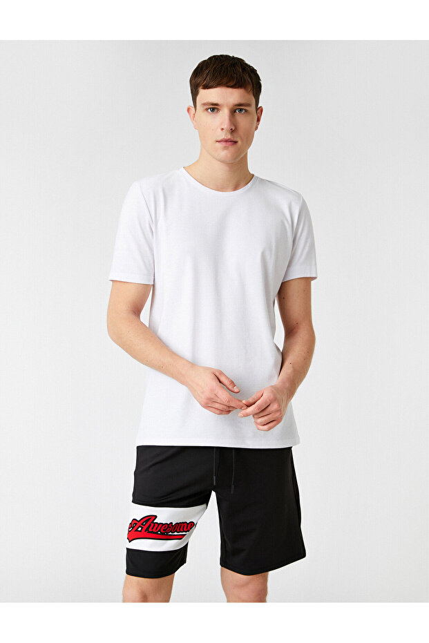 Slim Fit Basic Tişört - 2
