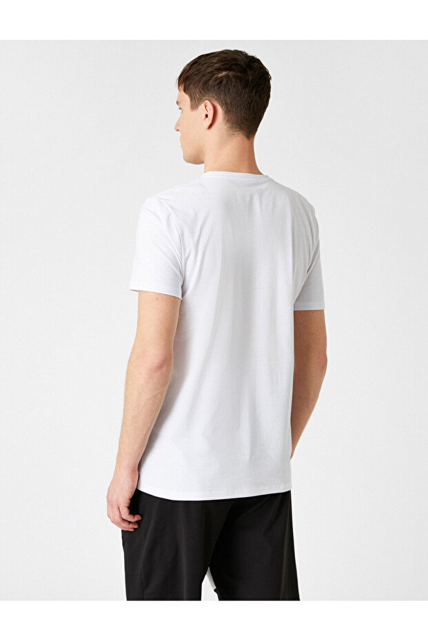 Slim Fit Basic Tişört - 4