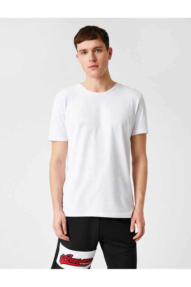 Slim Fit Basic Tişört - 3
