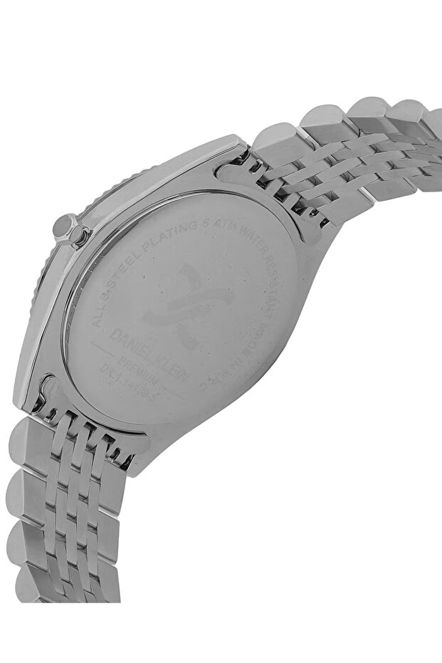 ساعة رجالية فاخرة من الفولاذ المقاوم للصدأ باللون الفضي DK.1.14139-3 - 3
