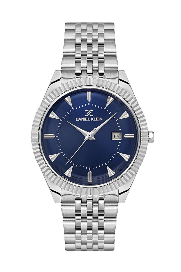 ساعة رجالية فاخرة من الفولاذ المقاوم للصدأ باللون الفضي DK.1.14139-3 - 1