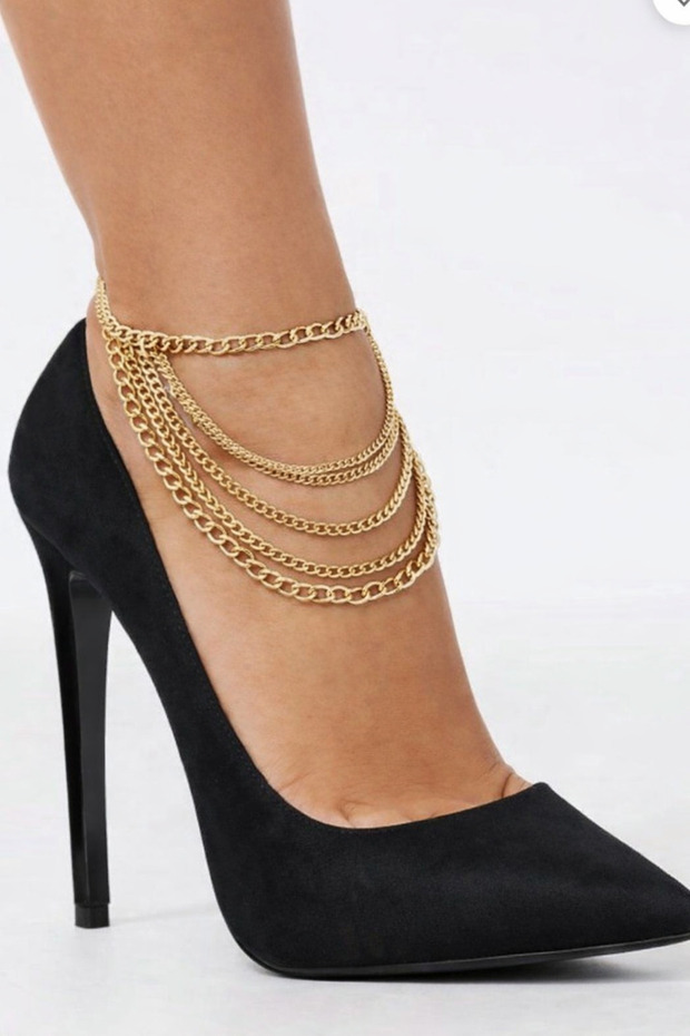 Altın Renk Halhal - 1