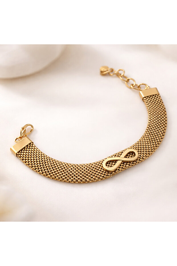 Steel Mesh Model Symbolize Infinity Bracelet