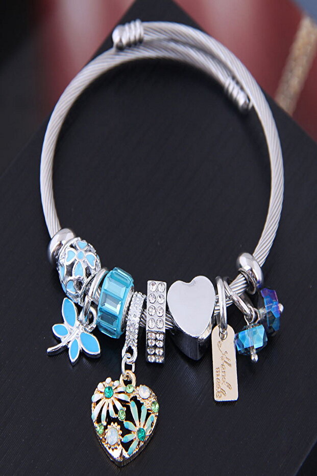 Women's Charm Steel Pandora Bracelet