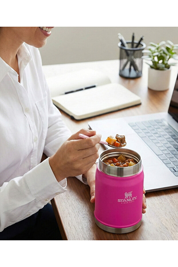 Classic Legendary Food Thermos with Spoon 0.4 L Colorful