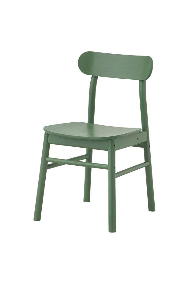 RÖNNINGE Ahşap Sandalye, Yeşil Renk 1 Adet - 1