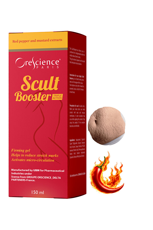 Scult Booster Gel -Cellulite, Stretch Marks & Fat Burn - Thermal Therapy - Paris