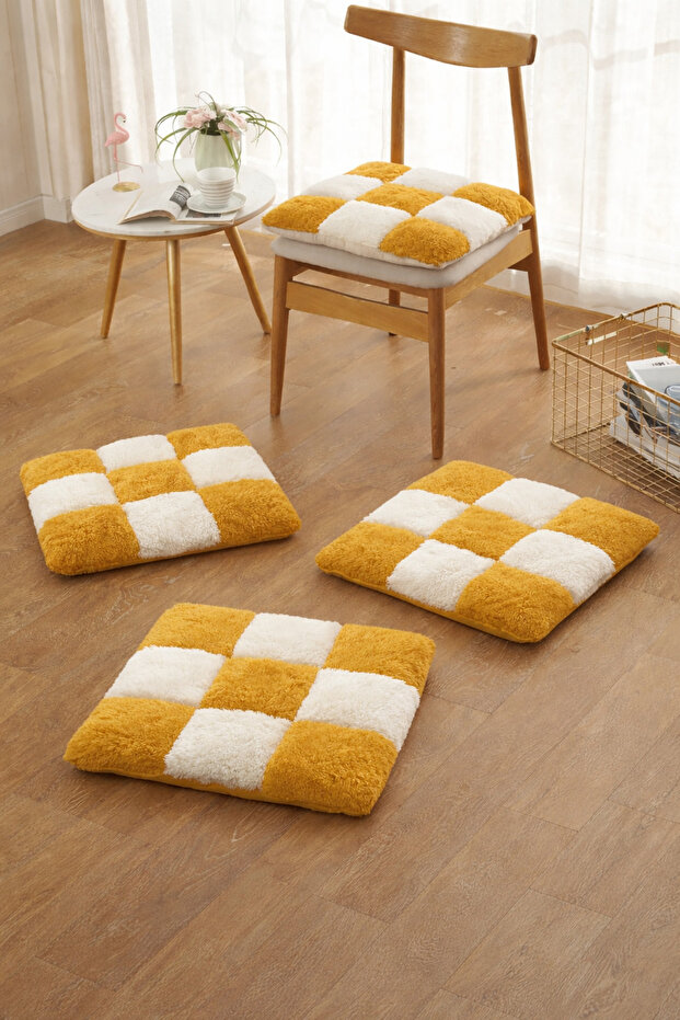 2 Adet peluş sandelye minderi 40 cm - 1