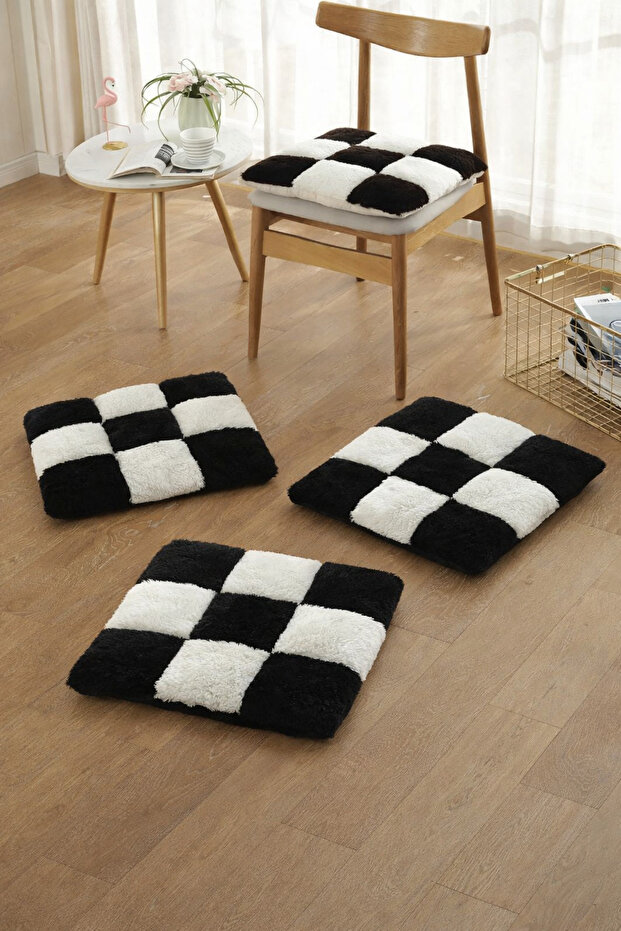 2 Adet peluş sandalye minderi 40 cm - 1