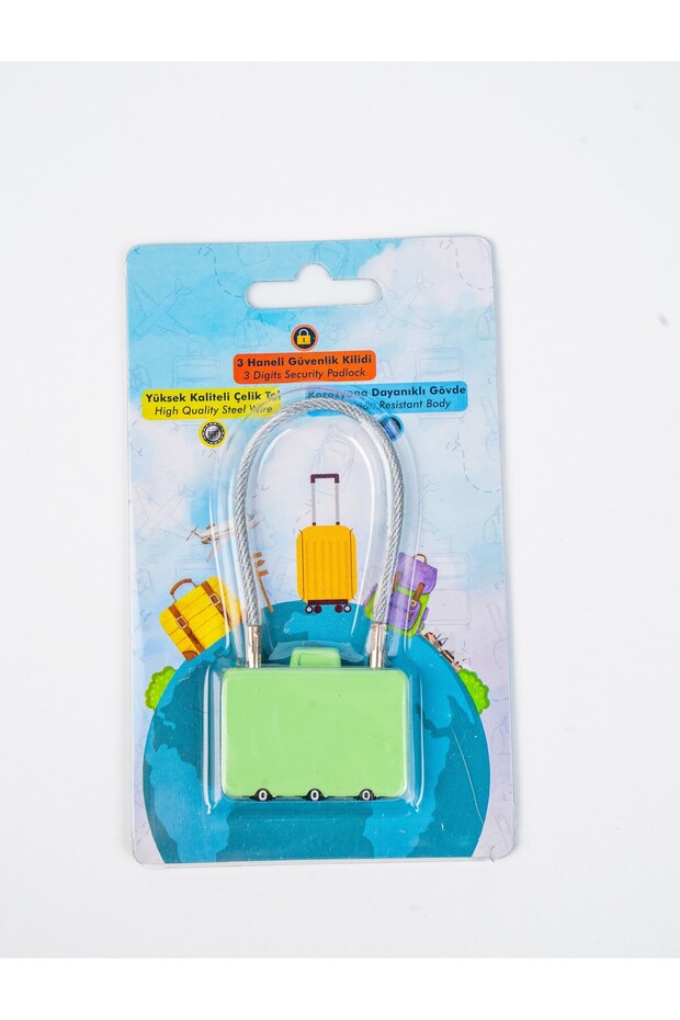 Combination Suitcase Lock - Luggage Lock - Bag Lock - Travel Lock - Peanut Green -