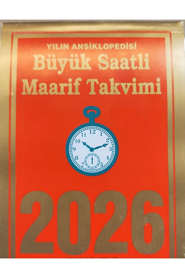 2026 Büyük Takvim - 1